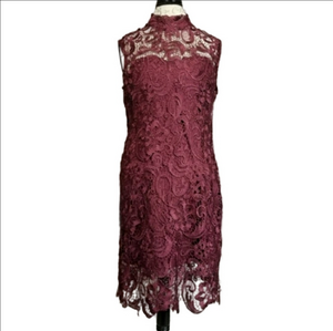 J. Gee by Anthropologie Lace Sleeveless Dress Size L